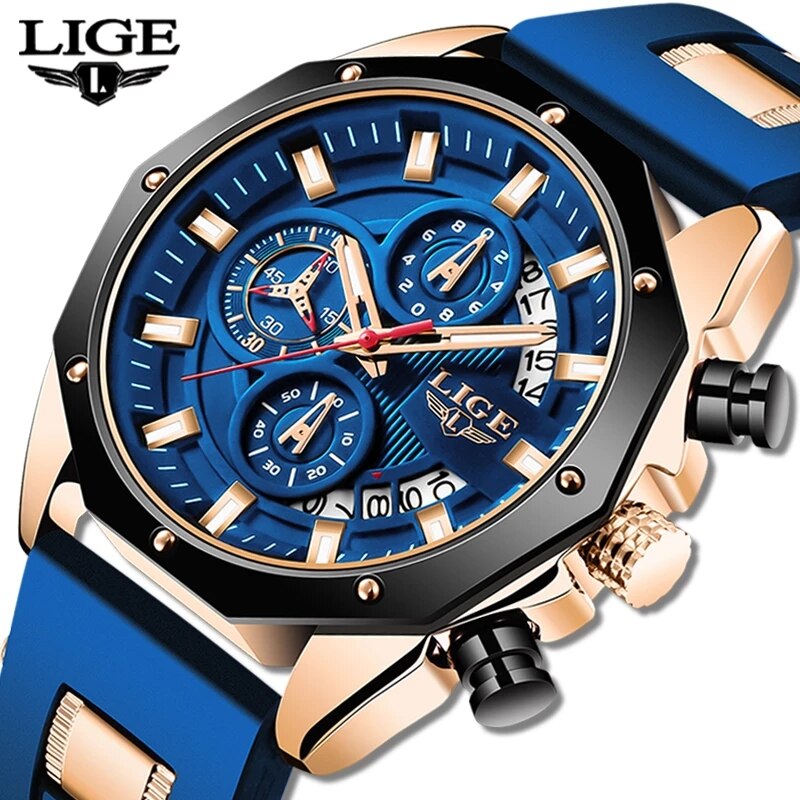 Luxury Watch Maker - LIGE Moda Uomo Orologi Top Brand
