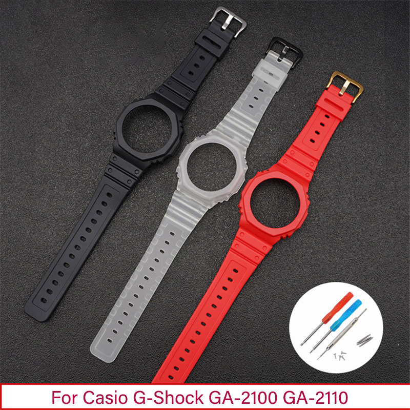 Cinturino in resina + custodia - Casio Watch G-Shock Ga-2100 recensione e prezzo